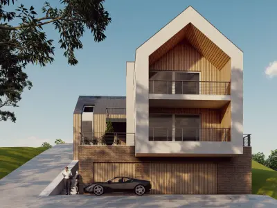 villa 106  Low-poly 3D model