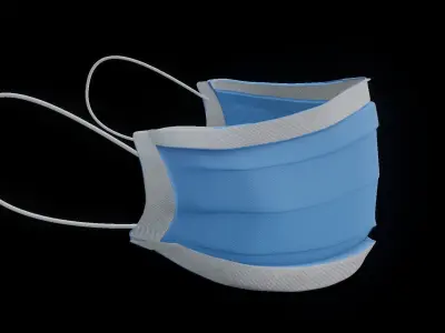 mask 3d model coronavirus medical Low-poly 3D model