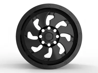 cleaver dually front wheel rim model 3D print model