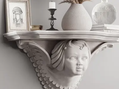 Decorative set 03 3D model 4