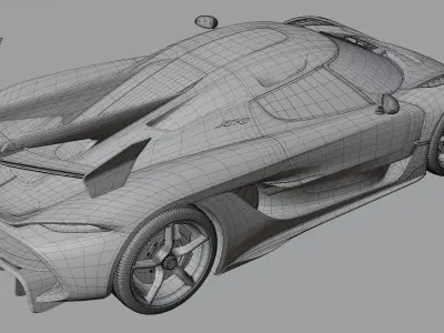 2021 Koenigsegg Jesko 3D model