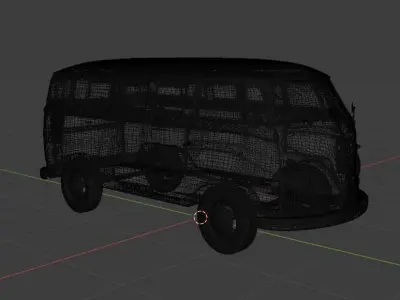 Hippie Bus VW T1 3D model