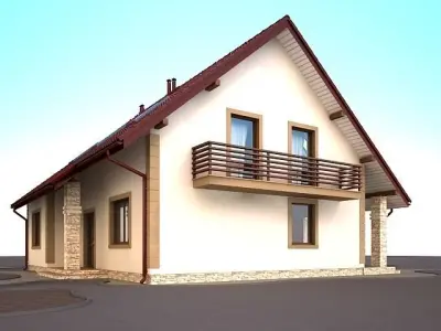 House home model 3d dom 2 Free 3D model