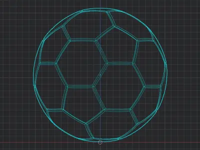 FOOTBALL STANDARD BALL Low-poly 3D model
