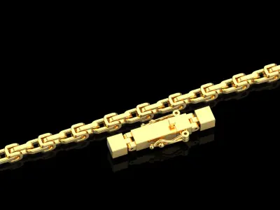 Cross Pendant Chain 40008 3D print model