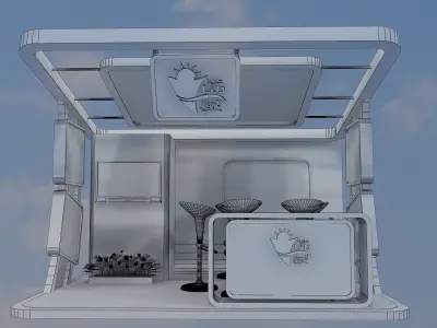 Booth Exhibition Stand a352 3D model