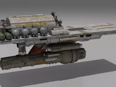 Battlestar Galactica - Flattop 3D model