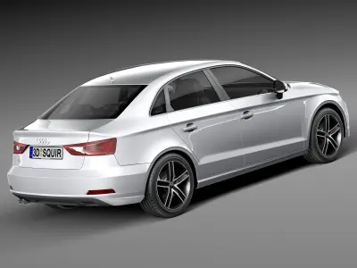 Audi A3 sedan 2014 3D model