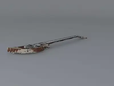 Standard issue military guitar Free 3D model