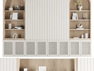 Arch Tv Wall Composition  3D model