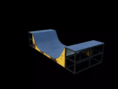  Huge Skate Pipe 3D model