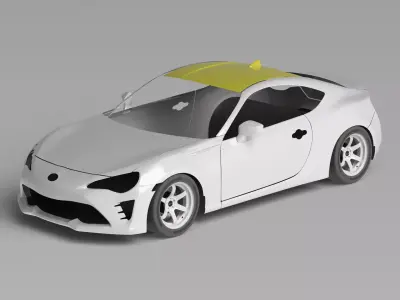 86 ZN6 Roof Exterior Surface - 3D Laser-Scanned 3D model