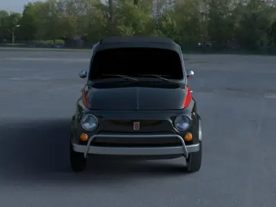 Fiat 500 Nuova Sport 1958 HDRI 3D model