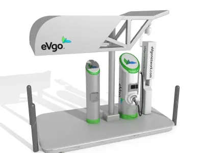 Electric Vehicle Charging Station eVgo 3D model