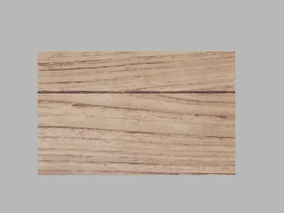 Wood Table Free low-poly 3D model