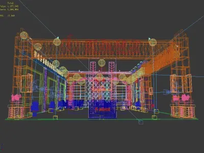 Exhibition - Area -10X19-3DMAX2009-07 3D model