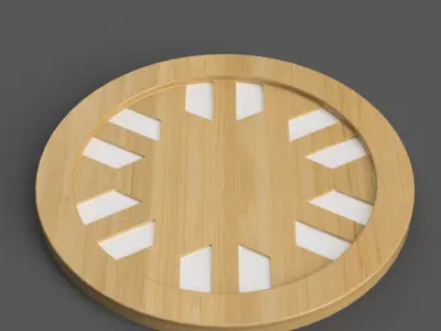 geometric coaster - table top - keychain- wall art 3D stl1 3D print model