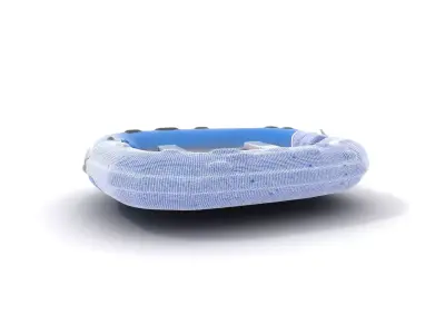 Blue Inflatable Boat model pack Low-poly 3D model