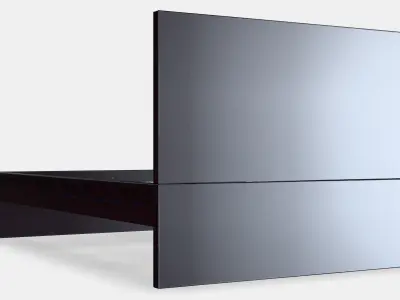 MALM Bed frame high 69 Low-poly 3D model