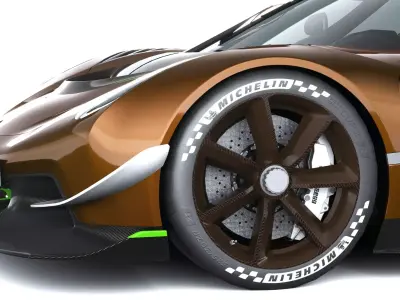 Koenigsegg Sadairs Spear 2026 LowPoly Low-poly 3D model