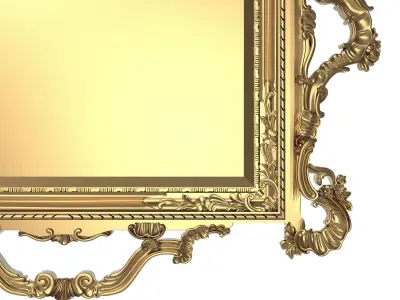 carved frame 3D model 26