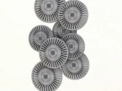 Metal Wall Sculpture 3D model