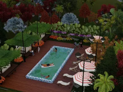 swimming pool 3D model get