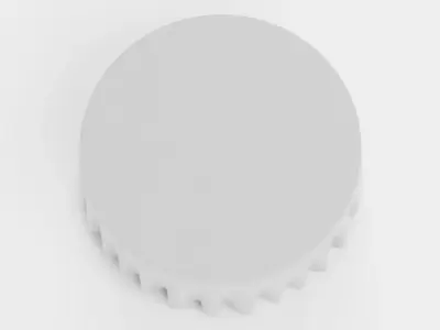 -Tablecloth with Table Round- 3D model