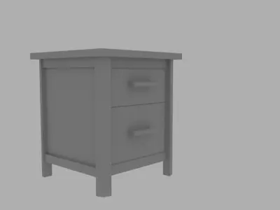BEDROOM ACCESSORIES Free low-poly 3D model