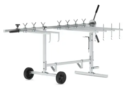 Garage Rotating Universal Panel Stand 3D model