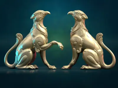 Griffin wing less 3D print model