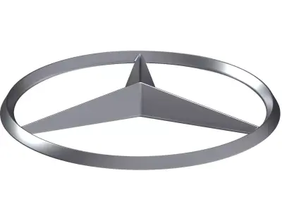 Mercedes logo 02 3D print model