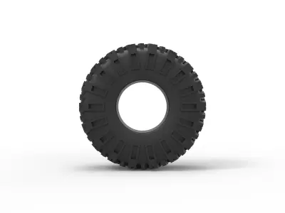 Rock bouncer tire Scale 1 to 25 3D print model