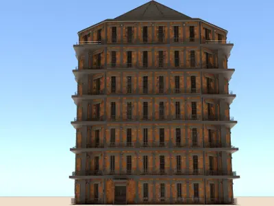laos Game Building number2 3D model