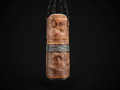 Boxing Punching Bag Low-poly 3D model