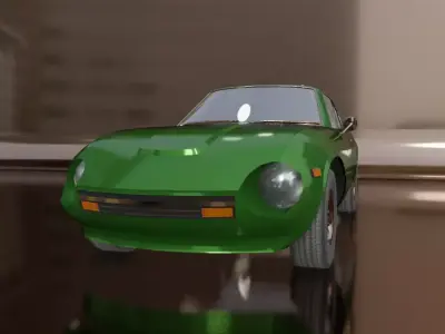 1976 Nissan Datsun 280z Low-poly 3D model