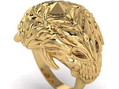 dragon ring 3D print model