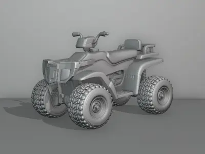 Childrens sports plastic ATV 3D model