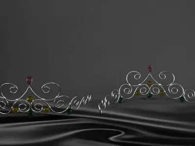 Ferronnier mannequin head with crown 3D model