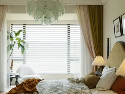 Bedroom interior scenes 3D model 14