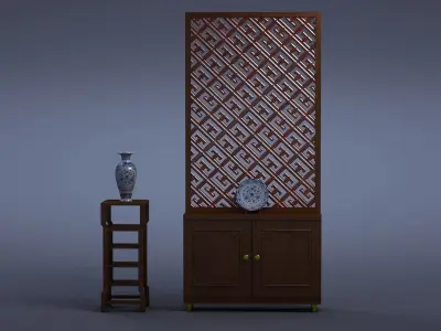 cabinet cabinet wardrobe sofa bed table bookshelve 3D model