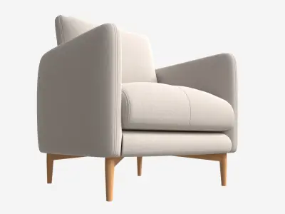 Chair Ercol Aosta 3D model