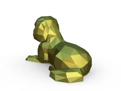 Pekingese figure 3D print model