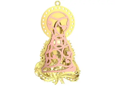Luxury Seated Guanyin Pendant Jewelry Design 3478 3D print model