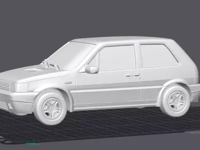 Fiat Uno 3D Car Model 3D print model
