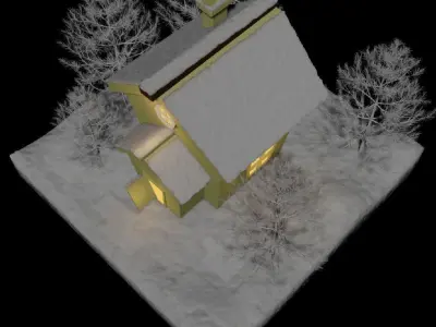 Winter Home 3D model