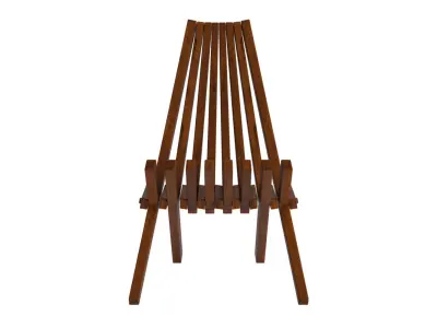Wood Outdoor Chair 3D model