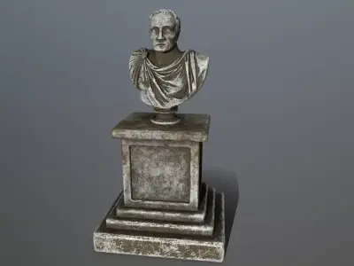 Cesare bust Low-poly 3D model