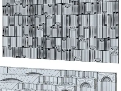 decorative wall 309 3D model