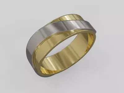 wedding band ring 3D print model